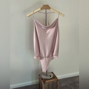 Pleione Light Pink Silky Bodysuit